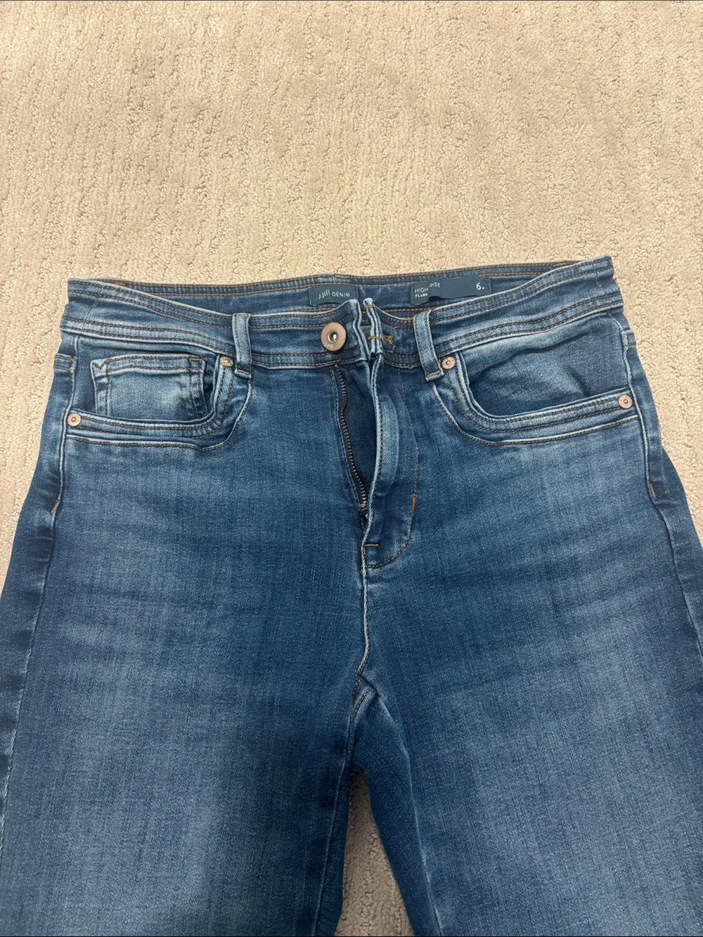 J. Jill Blue Flare Jeans - Mid Wash